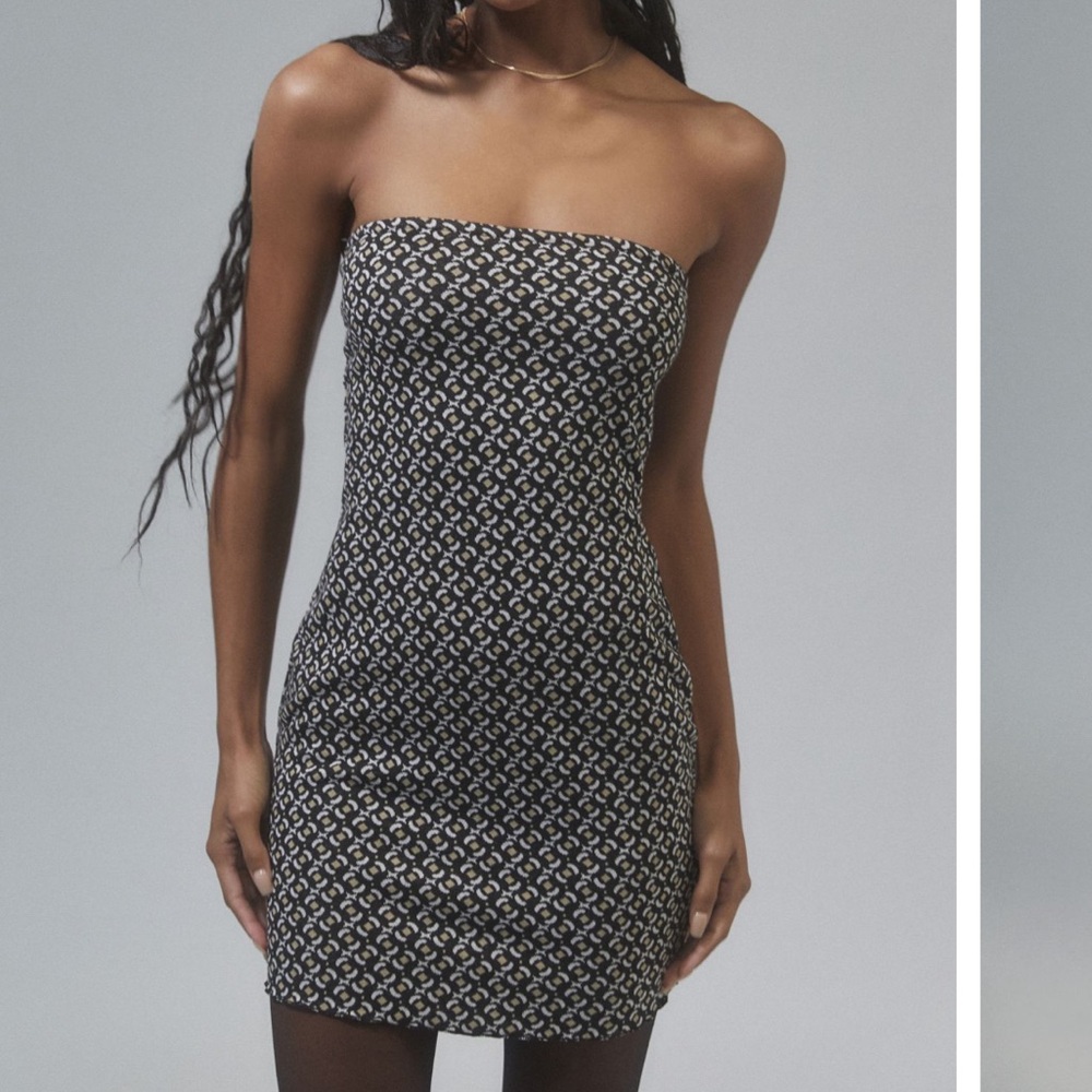 NEW UO Kristy Printed Tube Dress sizes Medium and Large